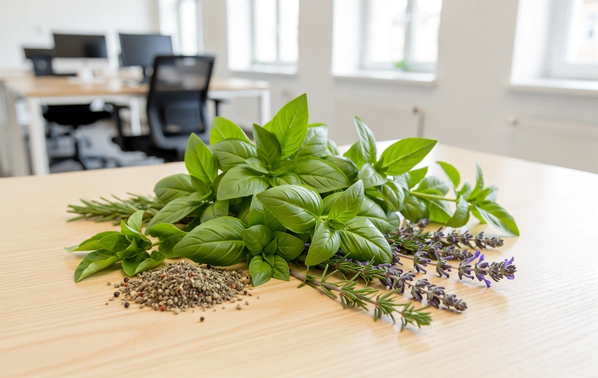 Ingrediente botanice naturale în cadrul biroului Naturalbalancehubsn